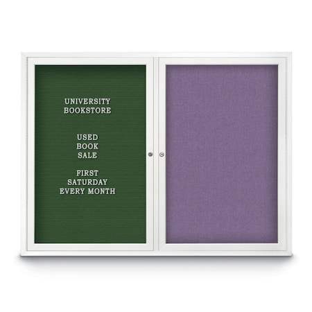 United Visual Products Corkboard, 48"x36", Cloud/Black UV404PLUS-BLACK-CLOUD